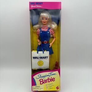 VTG Mattel 18230 Walmart Special Edition Shopping Time Barbie Doll 1997 NIB NRFB